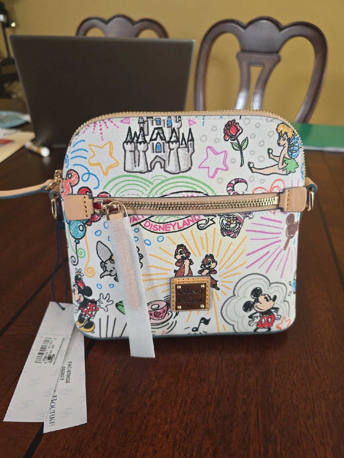 Disney Characters Sketch Crossbody Bag by Dooney & Bourke New W/ Tag Retail $228