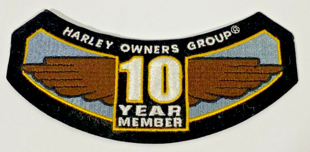 Harley Owner's Group HOG 10 Year Member Patch