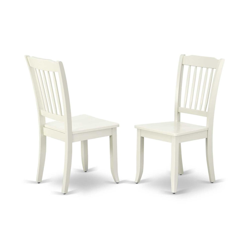 Round Dining Table Set 42 Round Table with 2 Drop Leaves & 4 Slatted Chairs - Ea