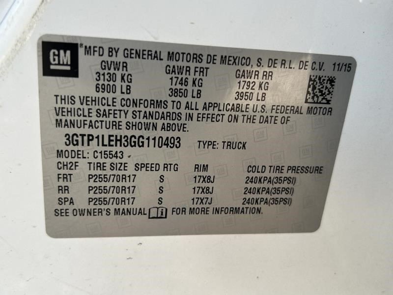 SIERRA150 2016 High Mounted Stop Light 104692970