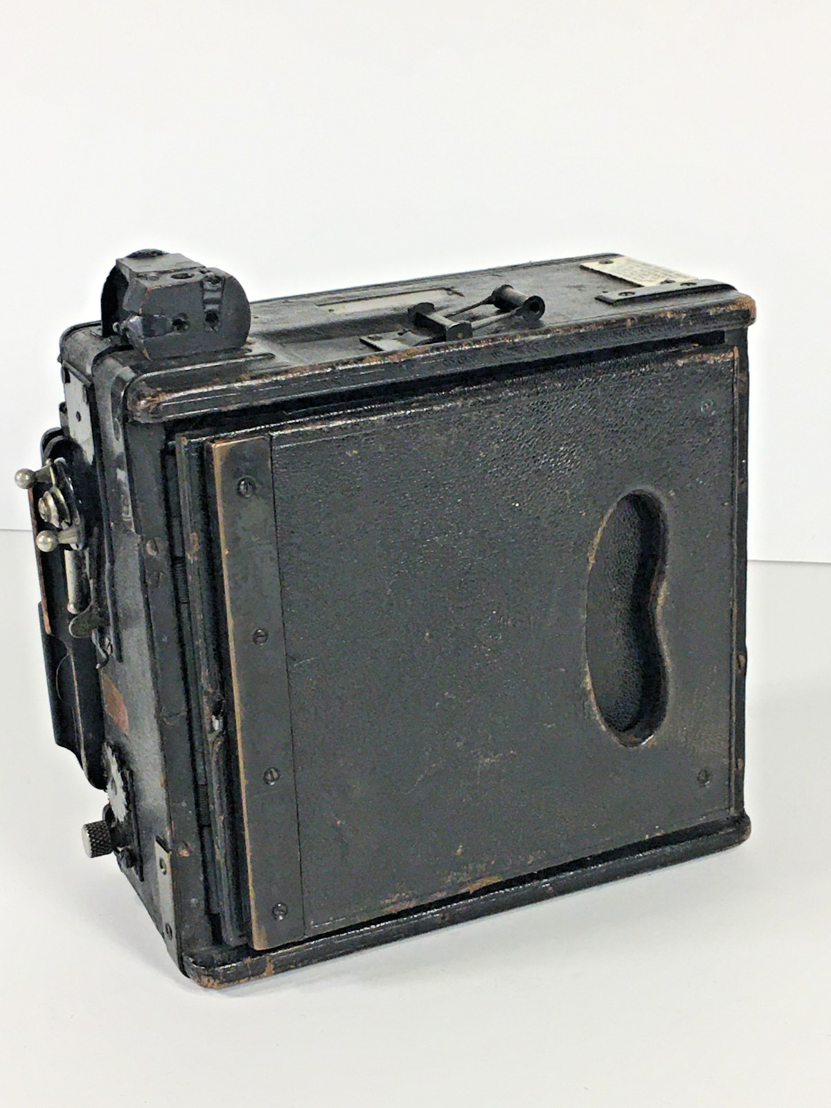 VINTAGE - PEELING & VAN NECK,LONDON FOCAL PLANE PRESS CAMERA + FILM HOLDER