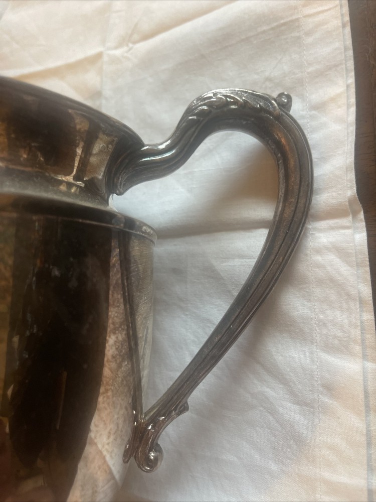 Silver Plated Pitcher , 9 Inches High ￼