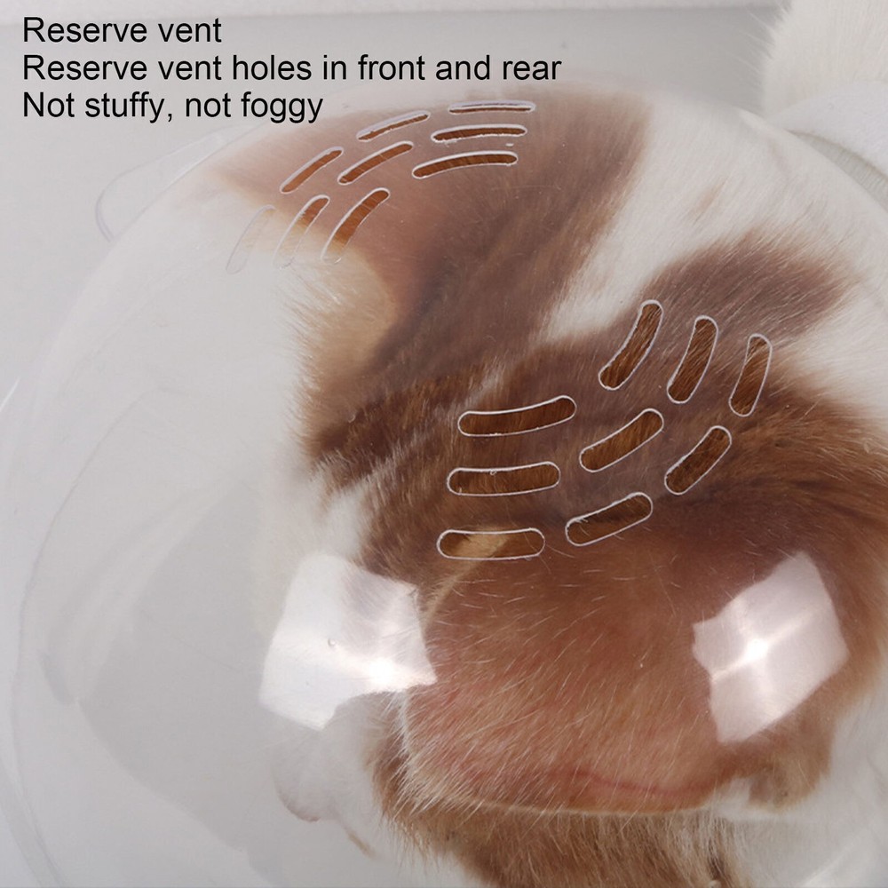 Cat Transparent Muzzle Breathable Prevent Biting Licking Adjustable Cat Hood