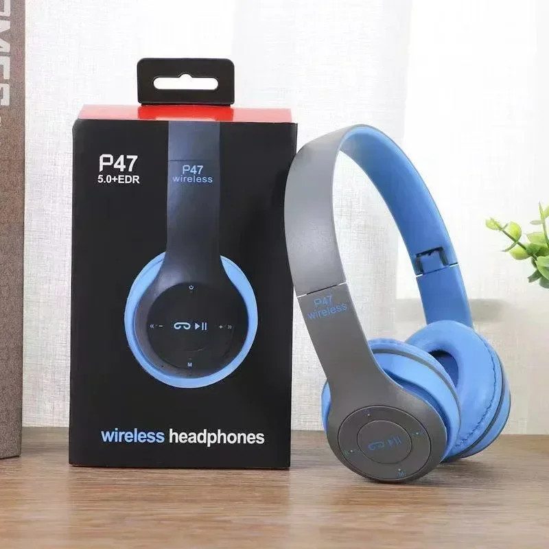 Wireless Bluetooth 5.0 Headphones Foldable Headset Over Ear Portable Mic