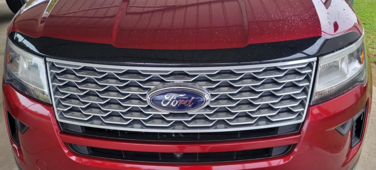 Husky Aeroskin Hood Protector Bug Shield Deflector for 2016-2019 Ford Explorer