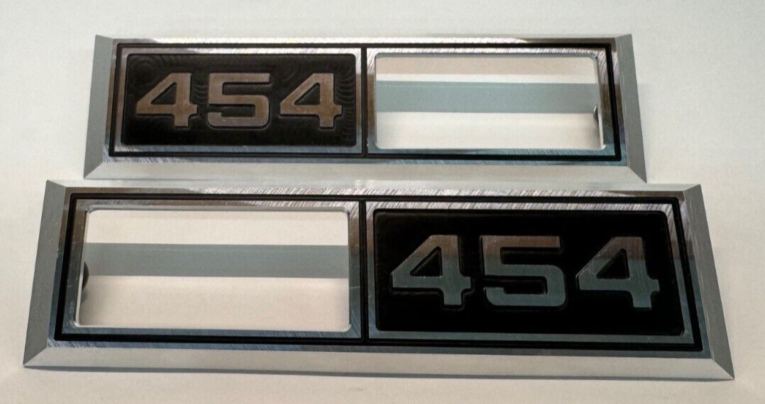 1968 Chevelle Impala Nova '454' Emblem Marker Light Bezel Front Fender Billet