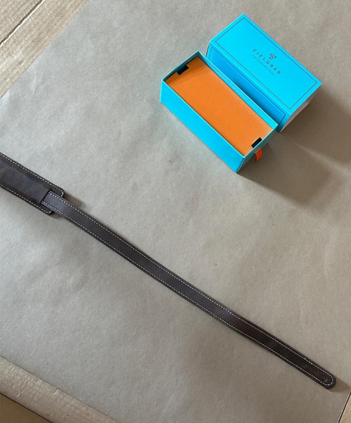 Genuine FIELDBAR Drinks Box Adjustable Leather Sling Carrying Strap