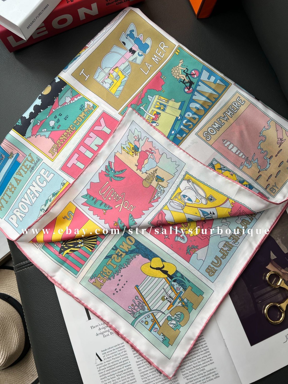 Sally Boutique 18 Momme Twill Silk Wrap Scarf Travel Print Double Face Shawl 35"