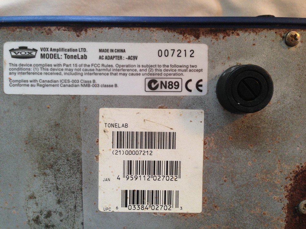 Vox Valvetronix ToneLab Electric Guitar/Synth Multi-Effects Desktop Processor