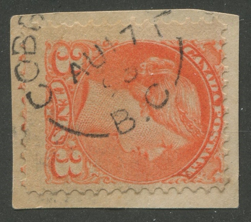 B.C. TOWN CANCEL "COBBLE HILL"