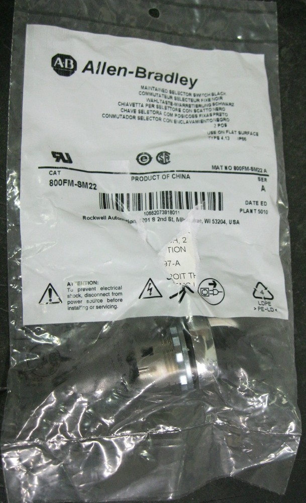 Allen-Bradley 800FM-8M22 Selector Switch Series A