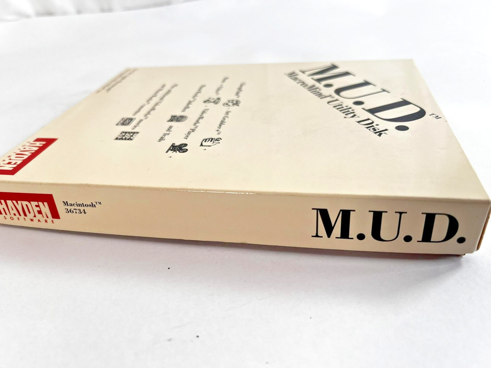 Vintage M.U.D. MacroMind Utility Disk Apple Macintosh Hayden Software 3.5 Floppy