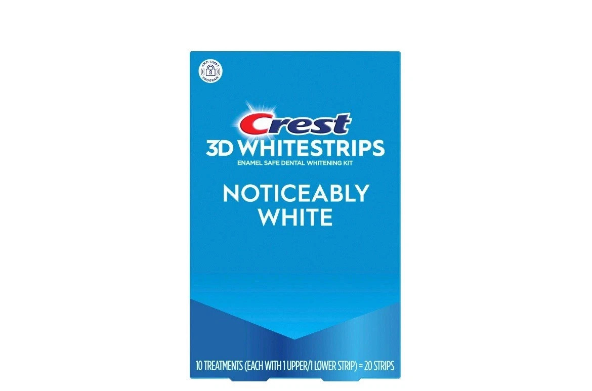 Crest 3D WhiteStrips Dental Whitening Kit Noticeably White Exp 2027+