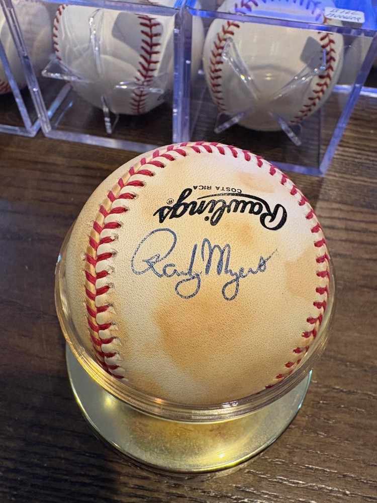 RANDY   MYERS    METS        SIGNED     BASEBALL