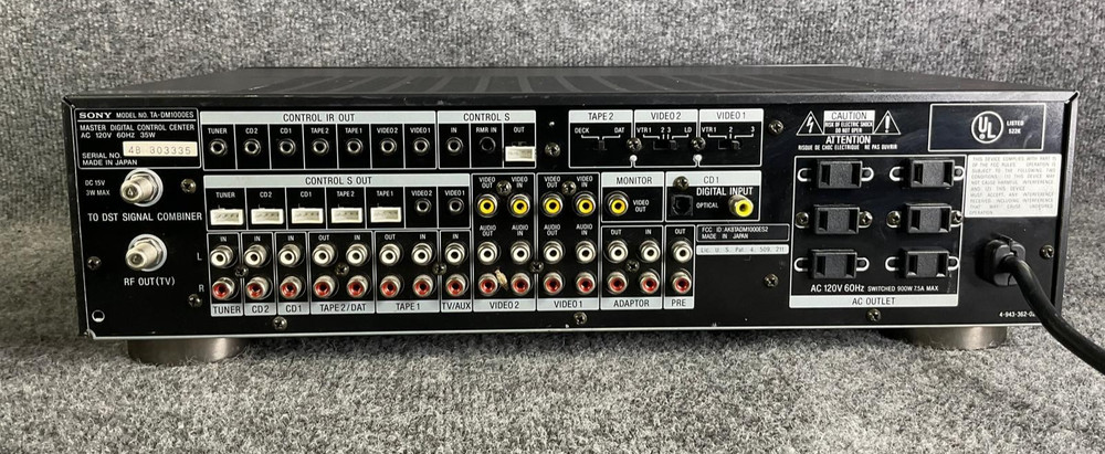 Sony TA-DM1000ES Master Digital Control Center – Signal Transfer Processor Black