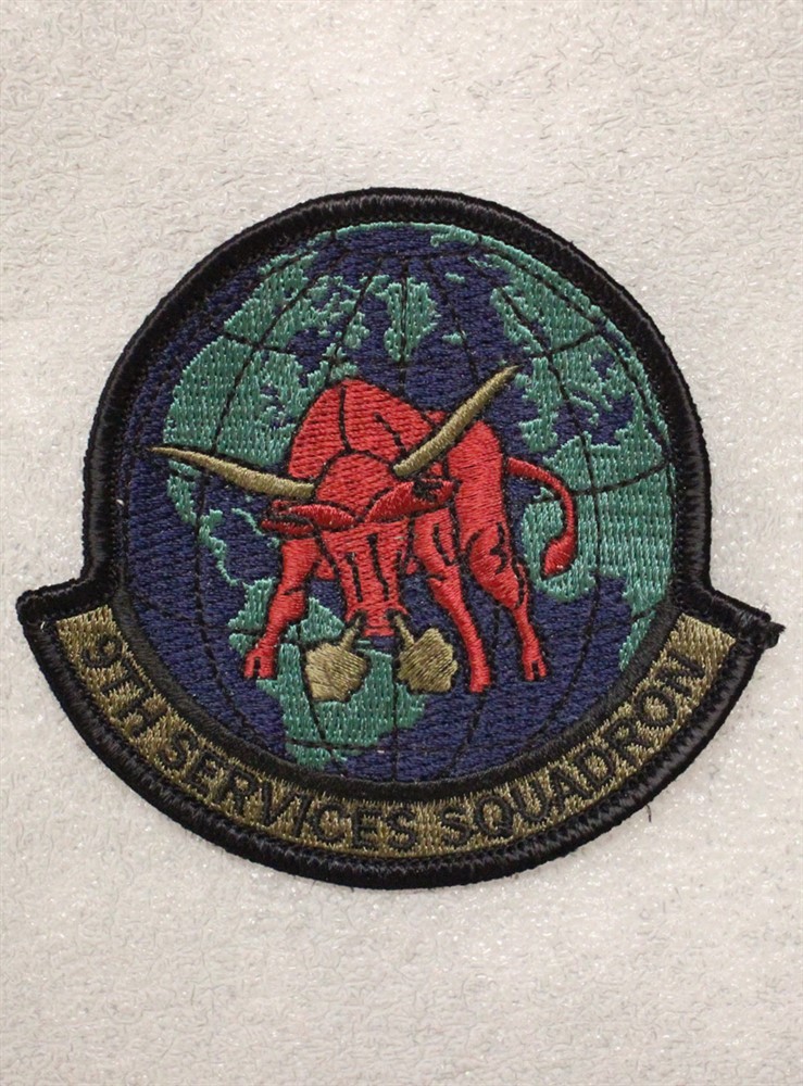 USAF Air Force Patch: 9th Services Squadron - subdued