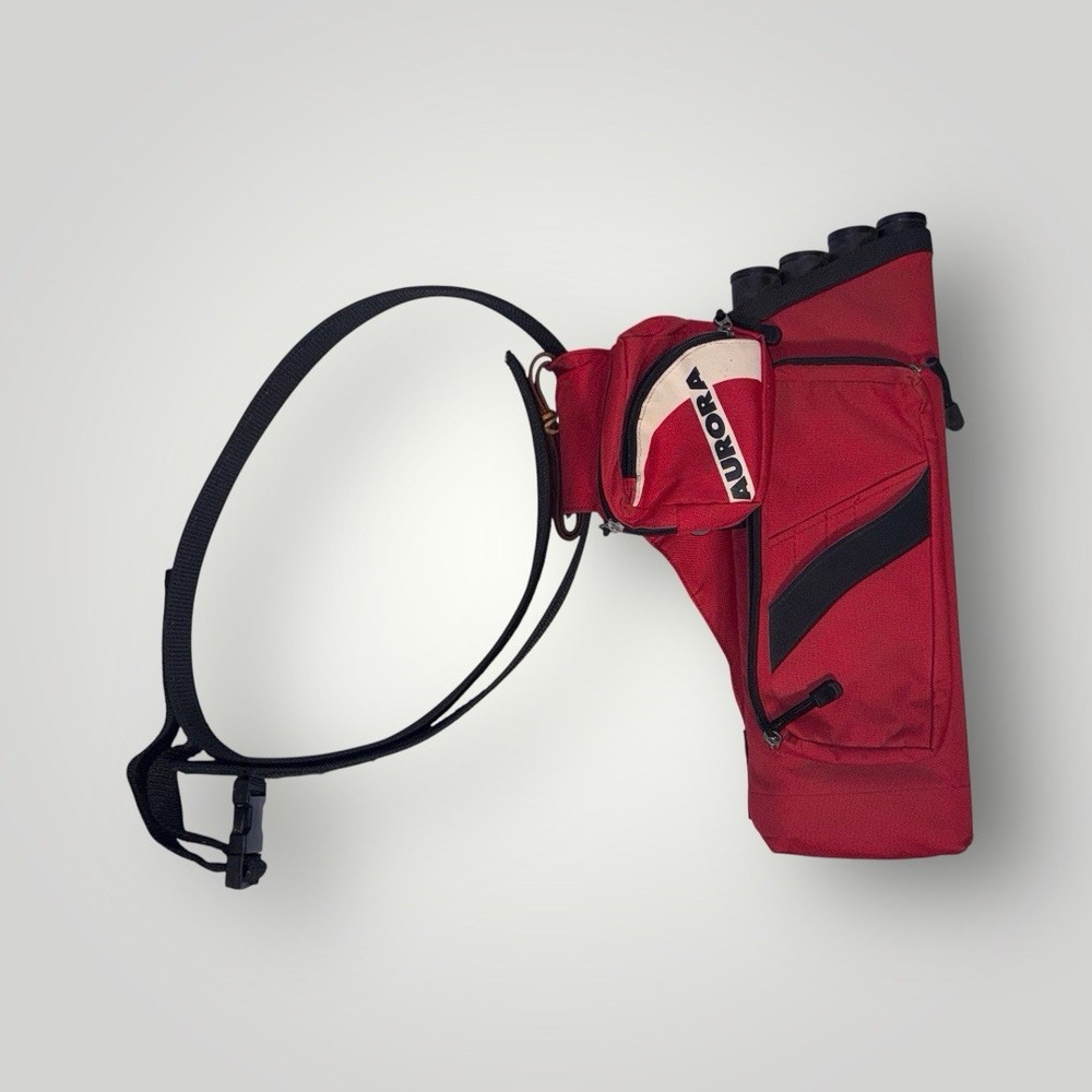 AURORA RED YOUTH ARCHERY QUIVER + METHODS BELT TECHNICAL