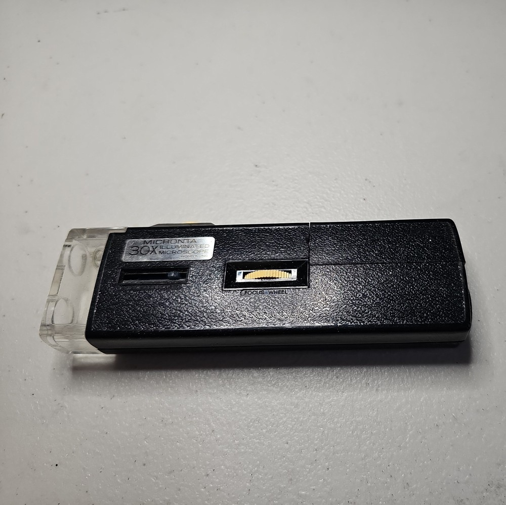Vintage Micronta 30X Illuminated Microscope ~ **WORKING**