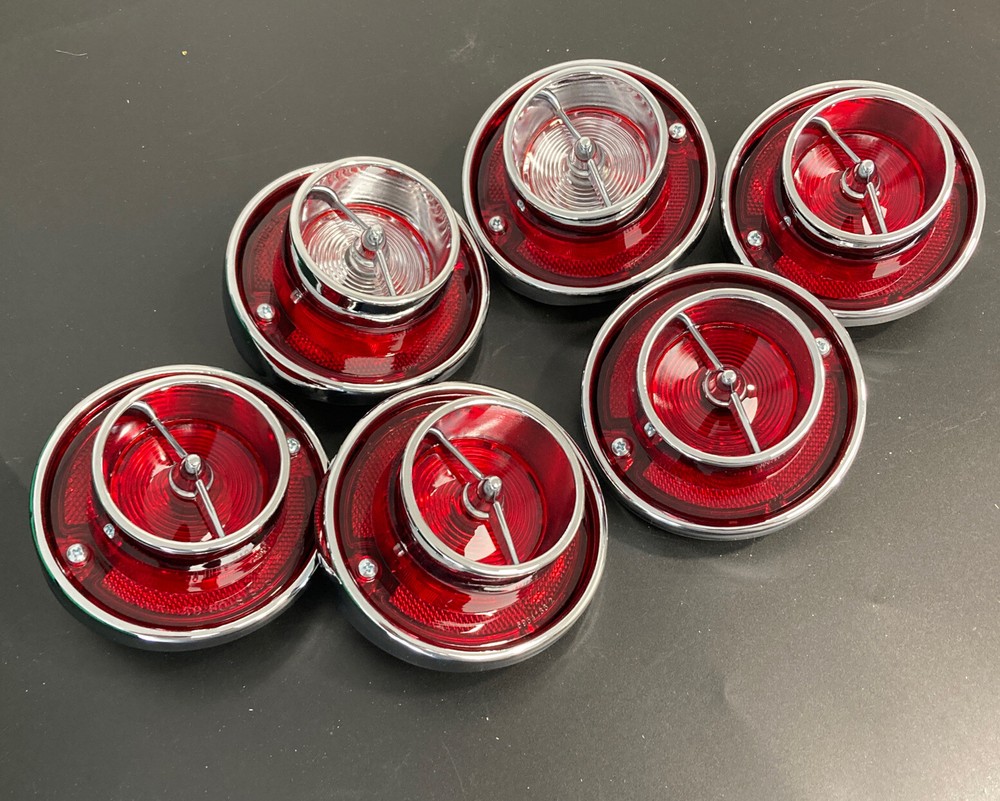 1963 Impala Ful-Size Tail Light & Back up lens Assembly Set