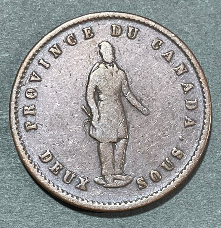 1852 Canada One Penny Token Coin