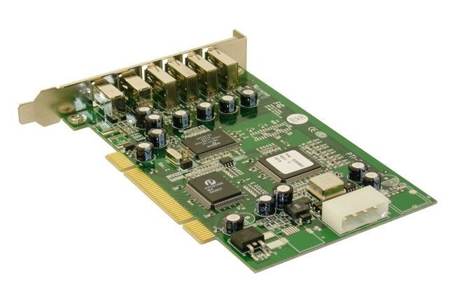 Adaptec 2x Firewire & 4x USB 2.0 PCI Card with Molex 12V Power Booster