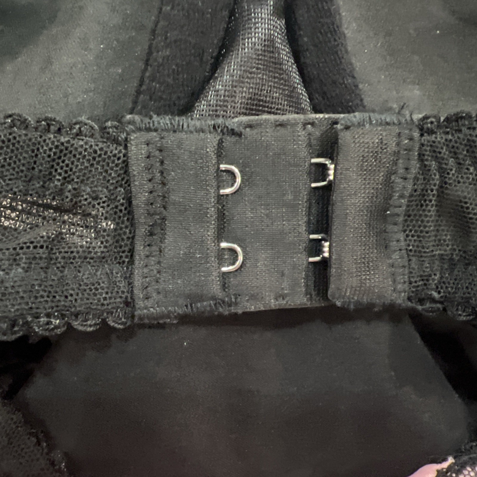 Vintage Y2K Victoria Secret Sexy Little Things Ruffle Bustier Black & Pink 36D