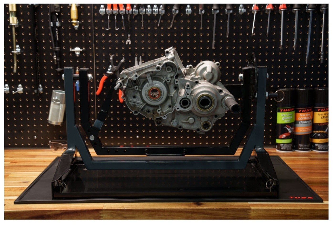 Tusk Motorcycle Engine Rebuild Rotary Stand Dirt Bike ATV Motocross Rotating