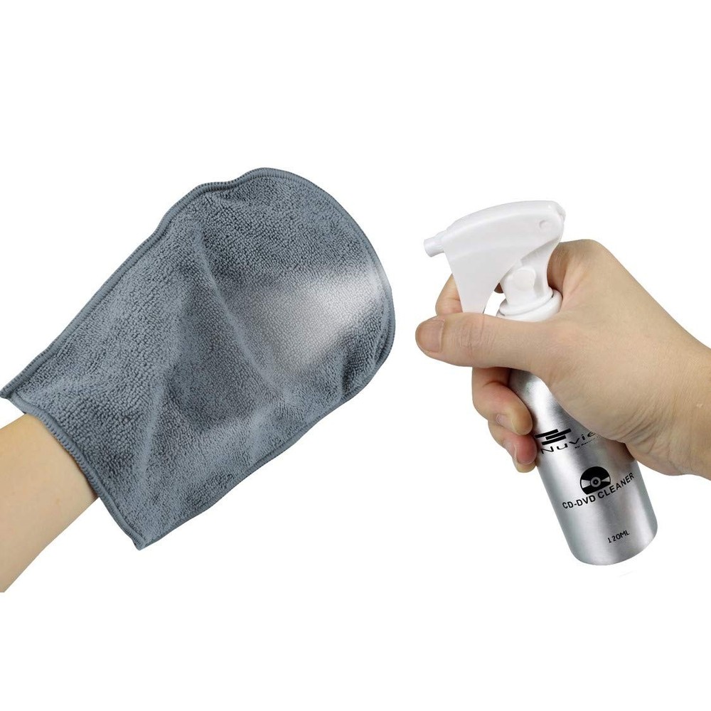 CD DVD Cleaner Solution Spray Fluid - Premium Compact disc Cleaning Kit with...