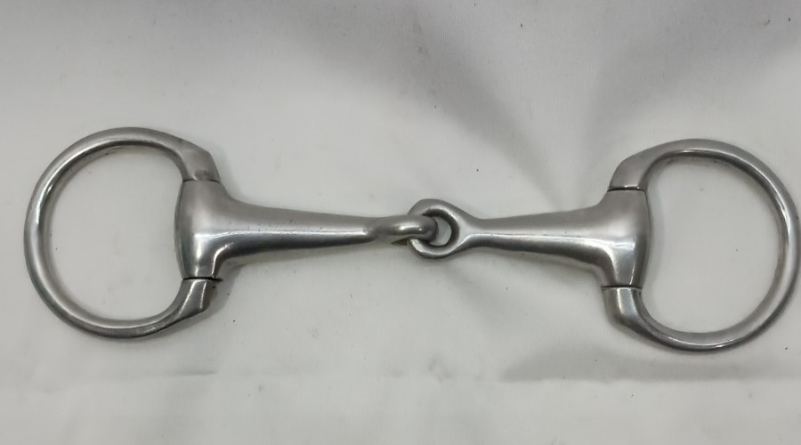 4 1/2" Stainless Steel Eggbutt Snaffle Bit