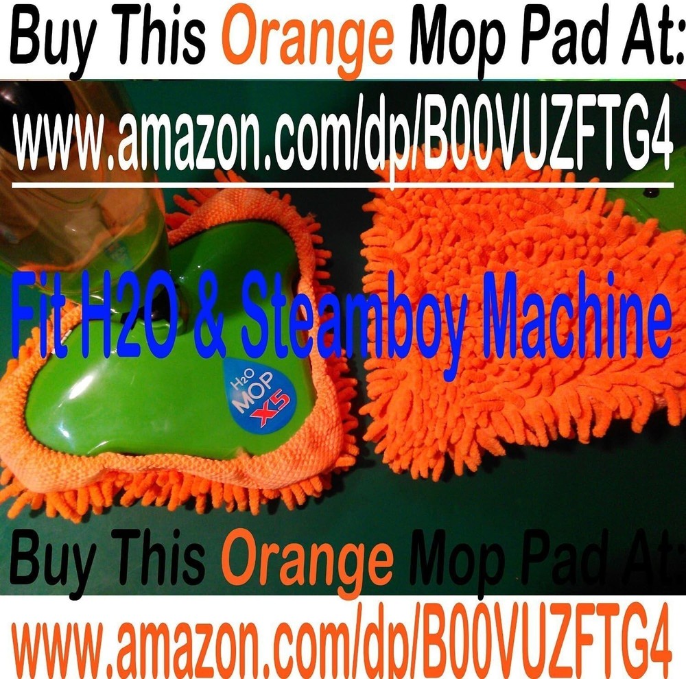 Exact Specifications Microfiber Pads - 4 Replacement Pads for H2O Steamboy Mop