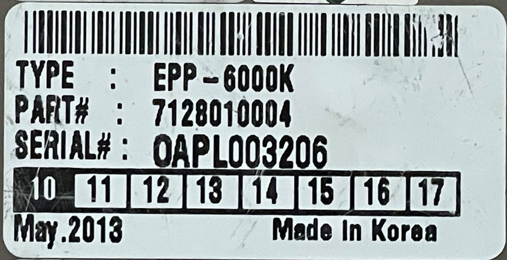 Hyosung 7128010004 EPP-6000K