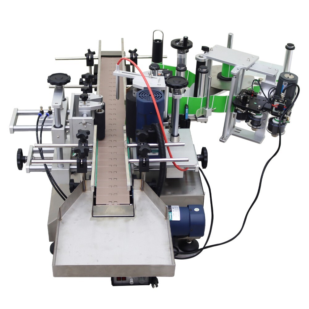 110V 0.78-4.72in Automatic Round Bottle Labeling Machine with Printer & Conveyor