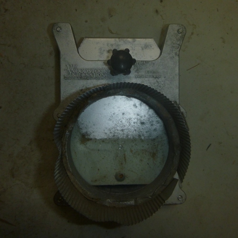 Vintage alum. blast gate