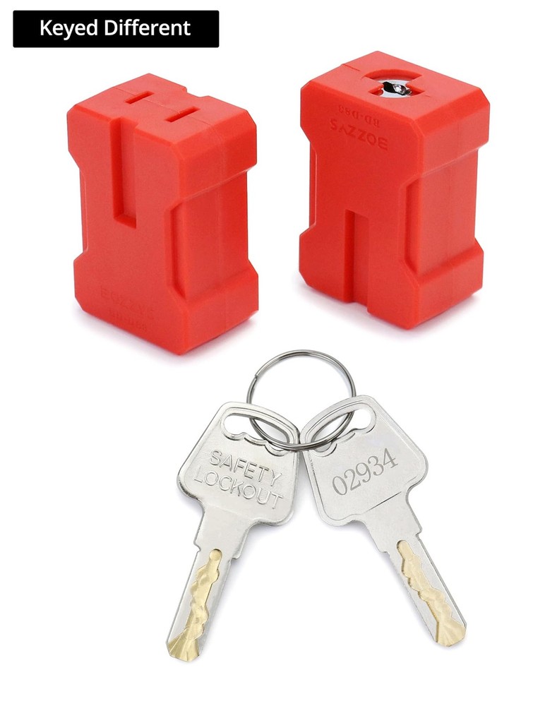 QWORK Electrical Cord Plug Lockout Device for Cord, 2 Pack 2