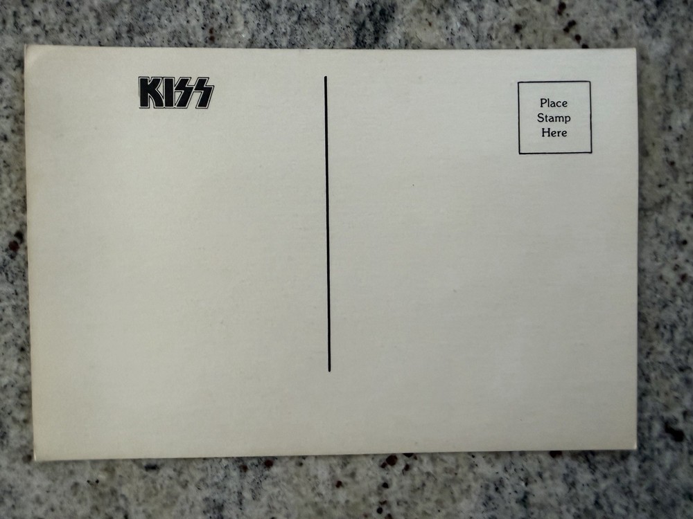 KISS 1974 HOTTER THAN HELL ALBUM PROMO POSTCARD AUCOIN VINTAGE RARE HOLY GRAIL🔥