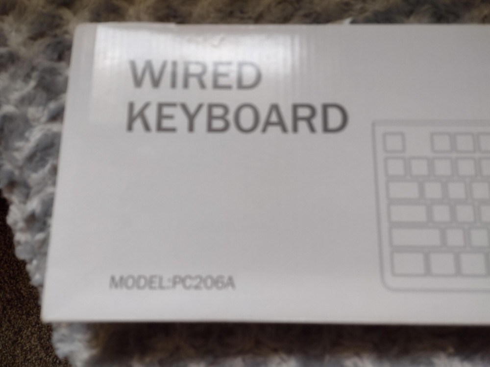 Colikes USB plug in keyboard model PC206A NEW Open Box Tested it works!