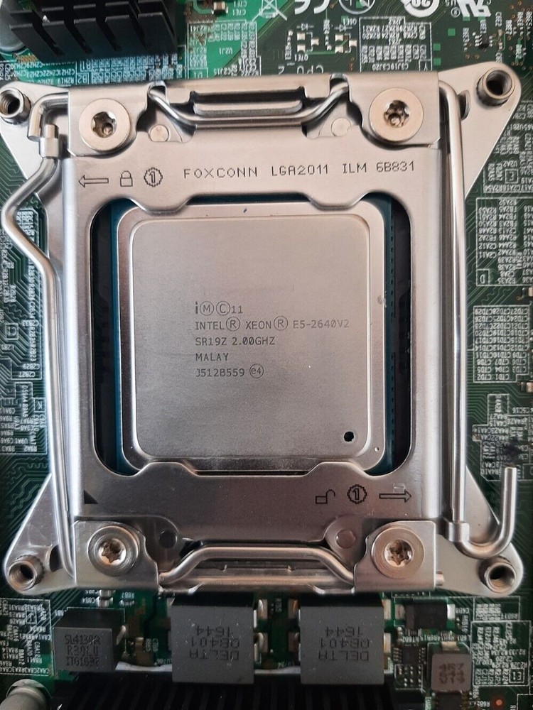 Intel S2600CP Socket R C602 Chipset E-ATX Server Board w/ 2 Xeon E5-2640V2 CPUs