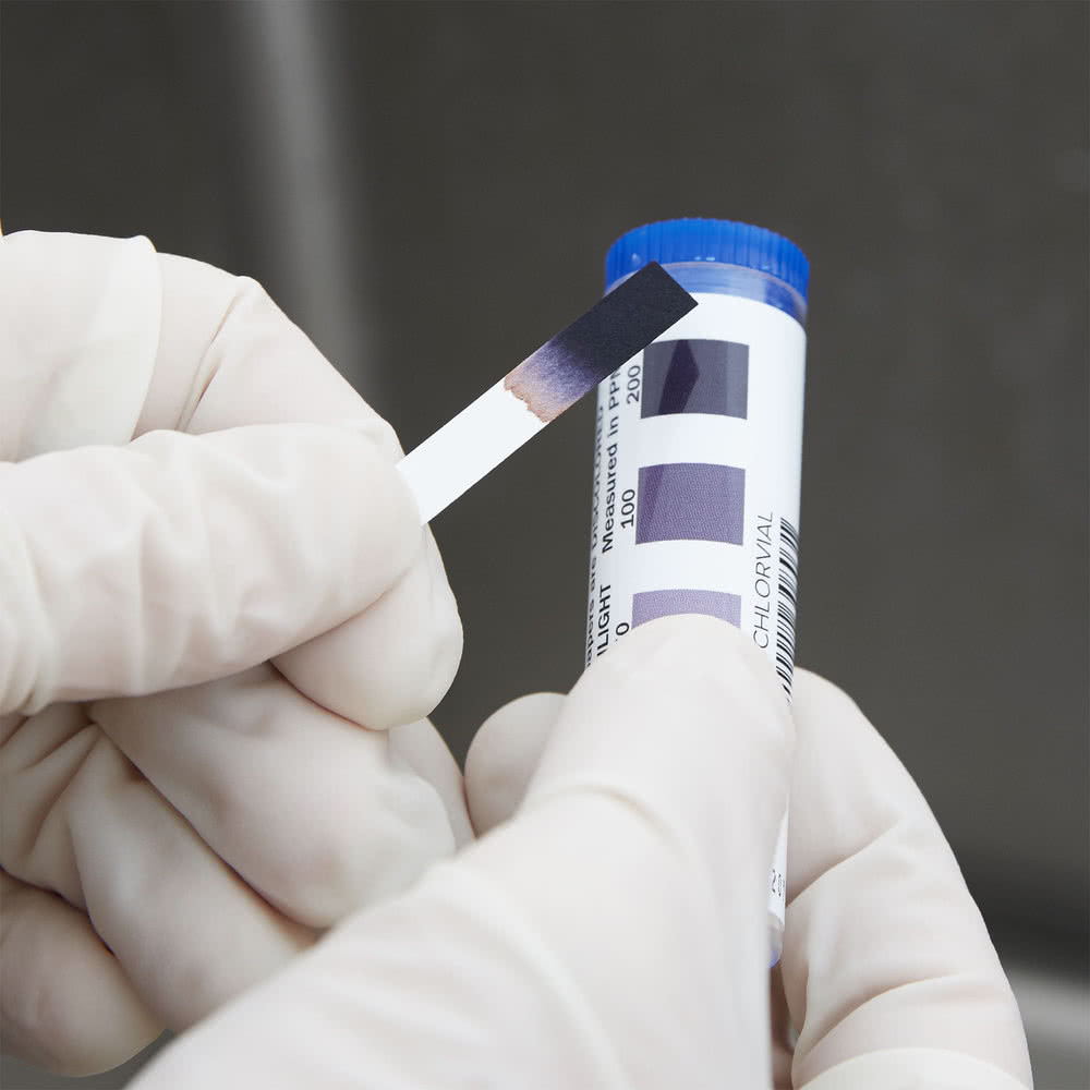 USA SELLER NOBLE 100  CHLORINE SANITIZER TEST STRIPS 2" FREE SHIPPING USA ONLY