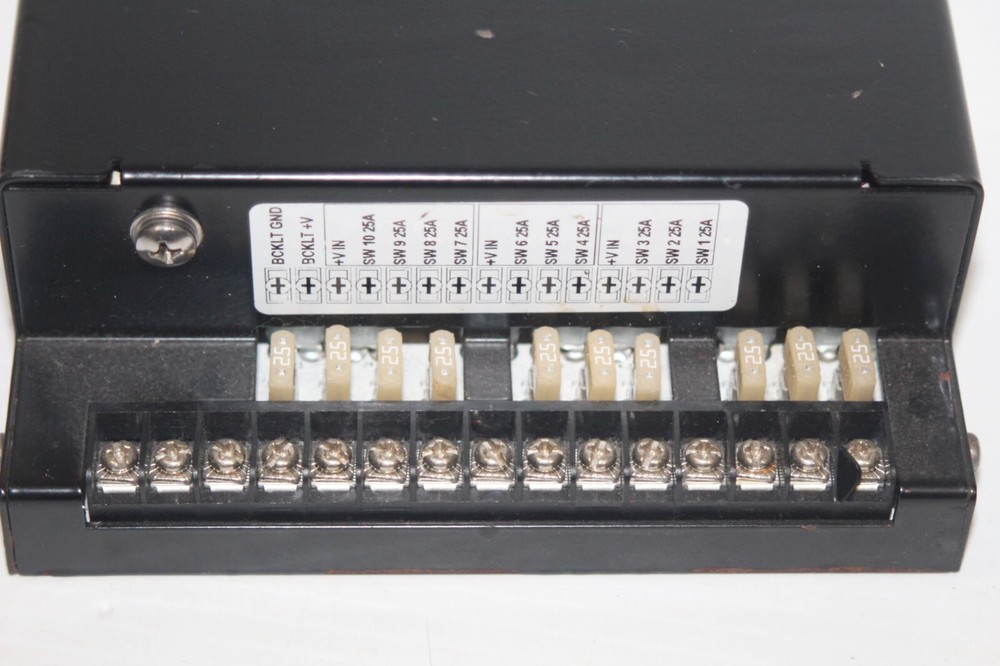 Whelen PCC-10W Power Control Box Center 10 Switch On Off Toggle Red (WORKING!)