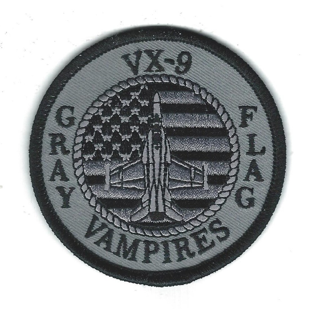 VX-9 EA-18G 'VAMPIRES'  GRAY FLAG  BULLET patch