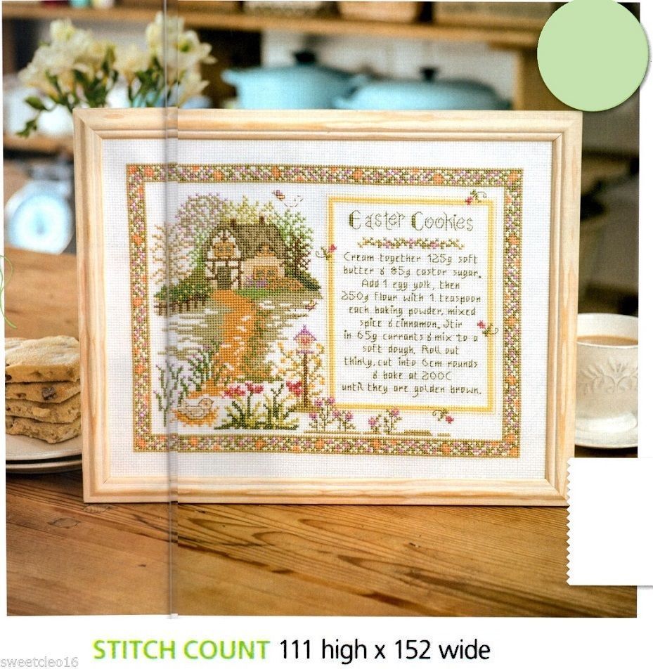 SPRINGTIME DELIGHT  CROSS STITCH  PATTERN ONLY EQ - REW