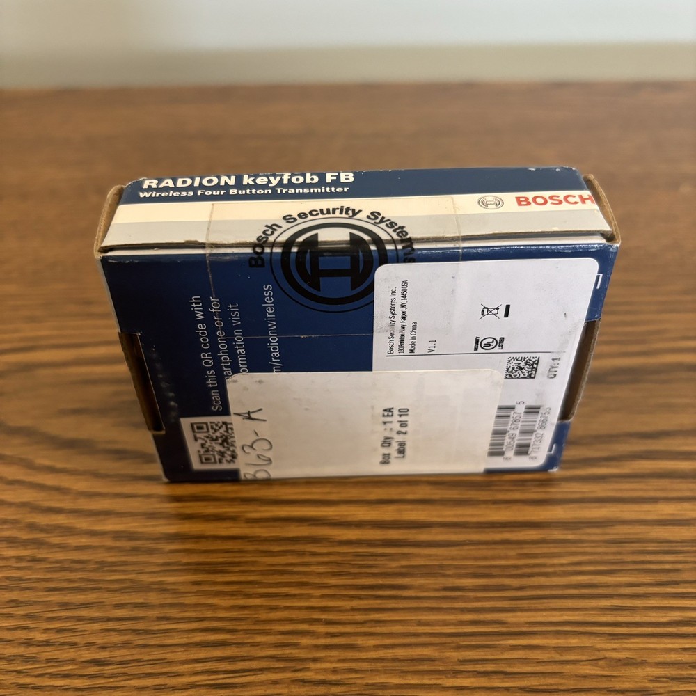 NEW Bosch RFKF-FB-A RADION Keyfob FB Wireless 4-Button Transmitter