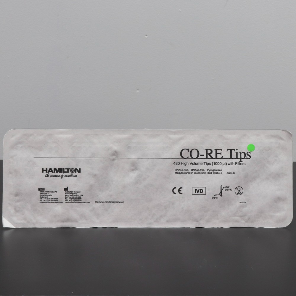 Hamilton 1000 ul CO-RE tips 8 x 480