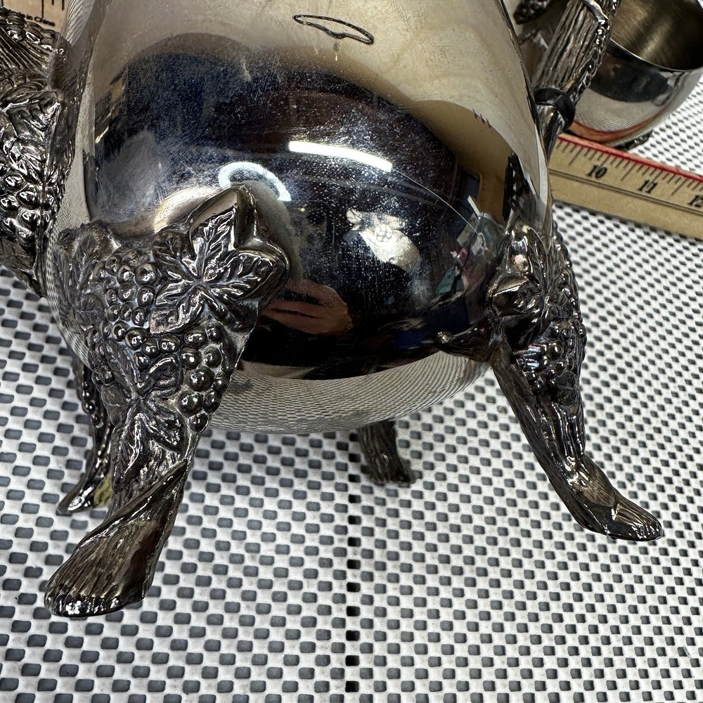 Silver Plated Tea/coffee Set Goth/victorian/dark Decor