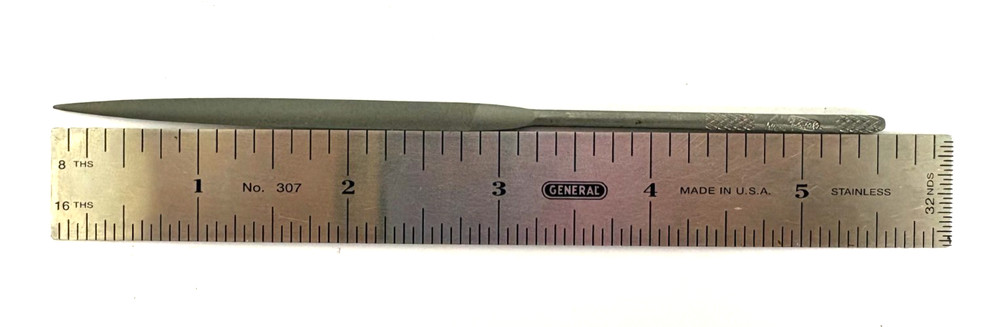5-1/2" #2 CUT MEDIUM HALF ROUND NEEDLE FILE SWISS PATTERN NICHOLSON 37451