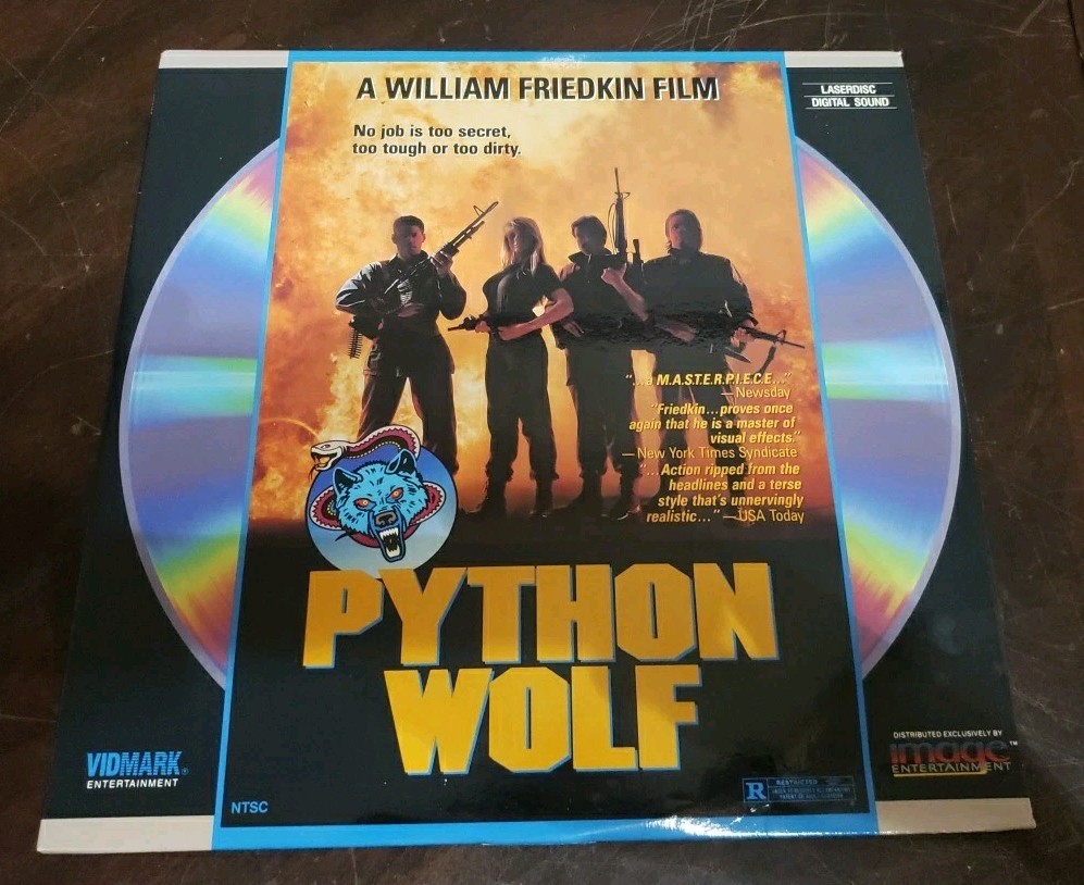 PYTHON WOLF (C.A.T. Squad) Laserdisc WILLIAM FRIEDKIN Ennio Morricone W36