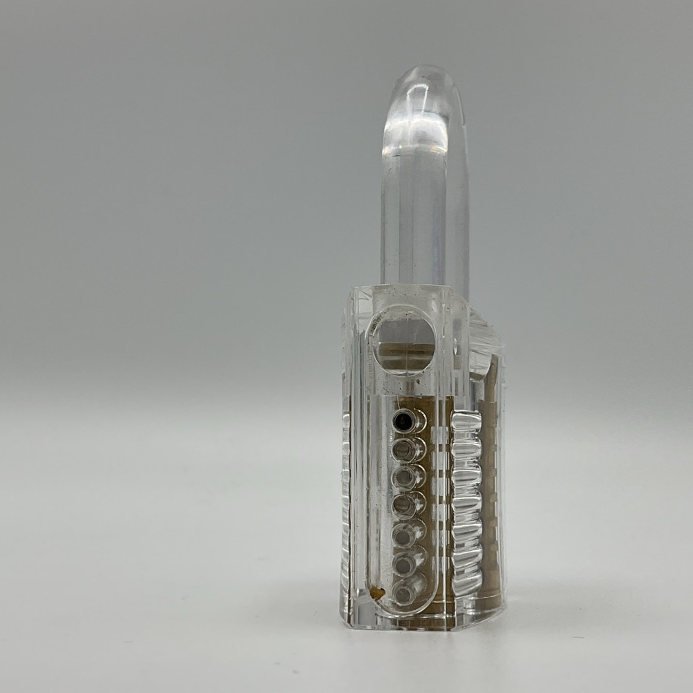 Transparent Practice Padlock For Training Purposes Case Does Not Lock.