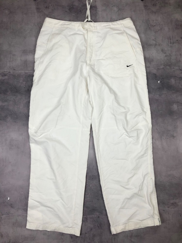 vintage nike white pant Mini logo