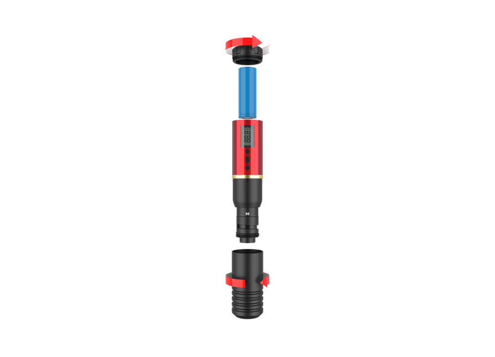 Tatmax M1 Wireless Tattoo Pen 3 Replaceable Batteries 3 Grips