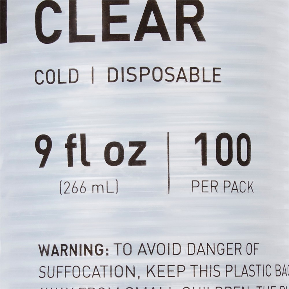McKesson Disposable Drinking Cup Clear Plastic 9 oz. 1500 Ct 16-PDC9